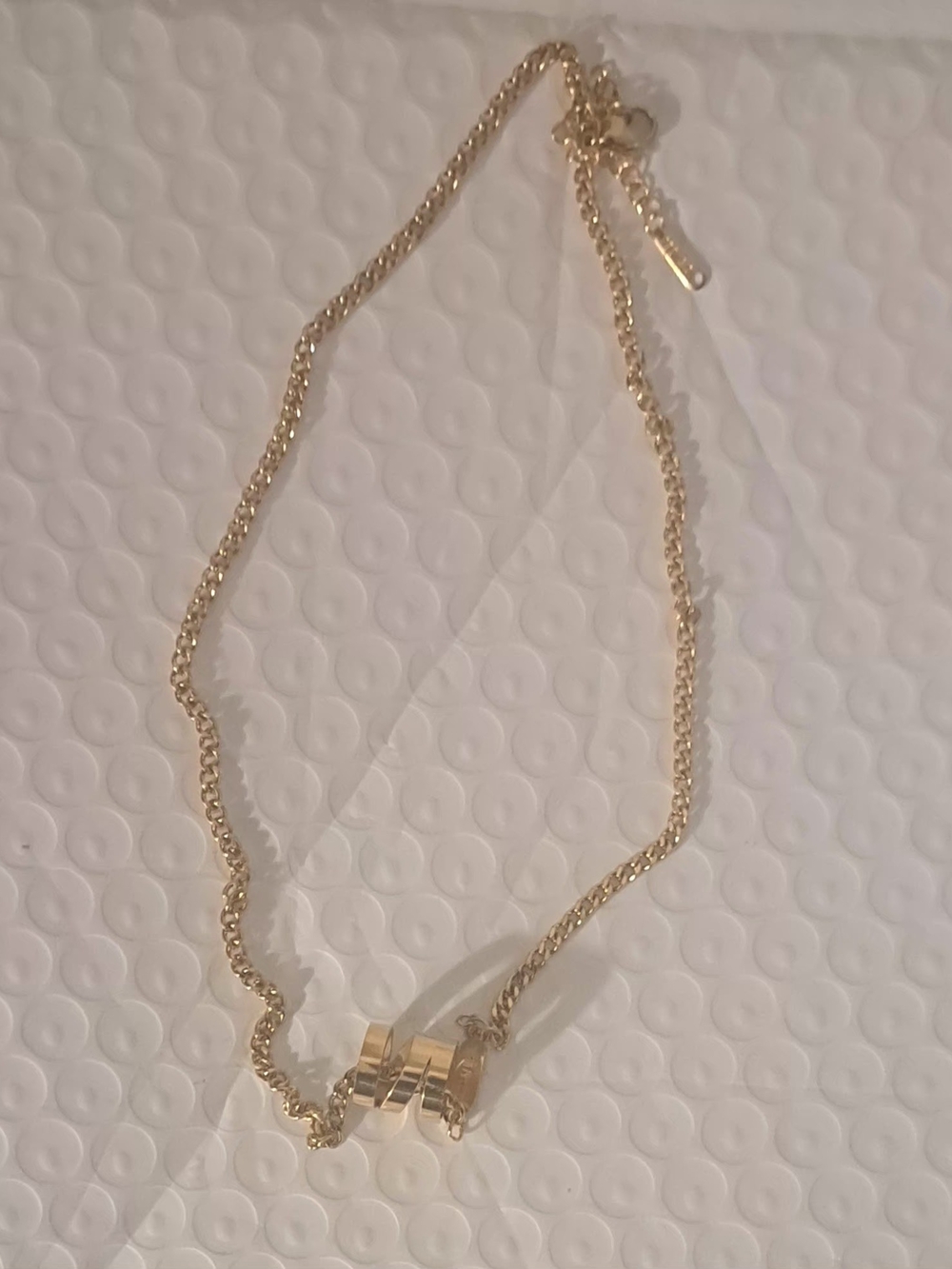Gold Ring Pendant Necklace for Women - Sleek Gold Finish